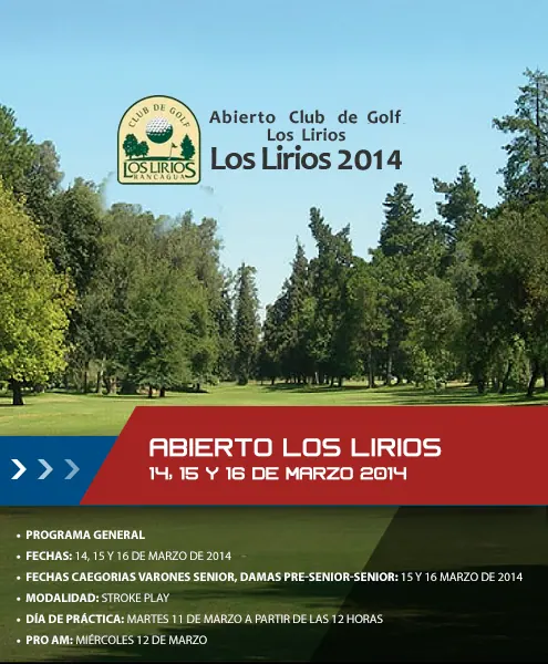Inscritos para Pro Am Jueves
